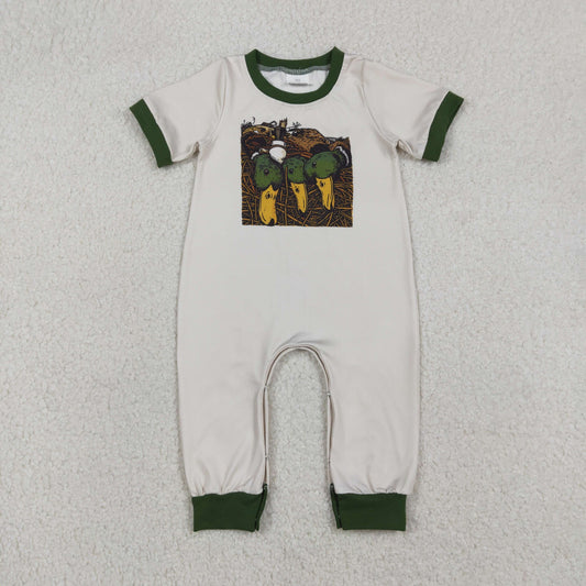 Baby Boys Ducks Calls Hunting Footie Rompers for Infants Soft Cotton Comfortable Baby Outfit