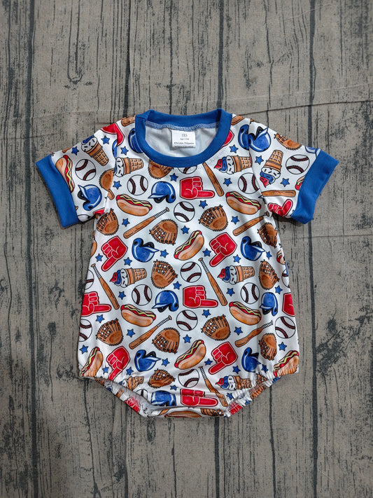 Pre order baseball cookout bubble romper