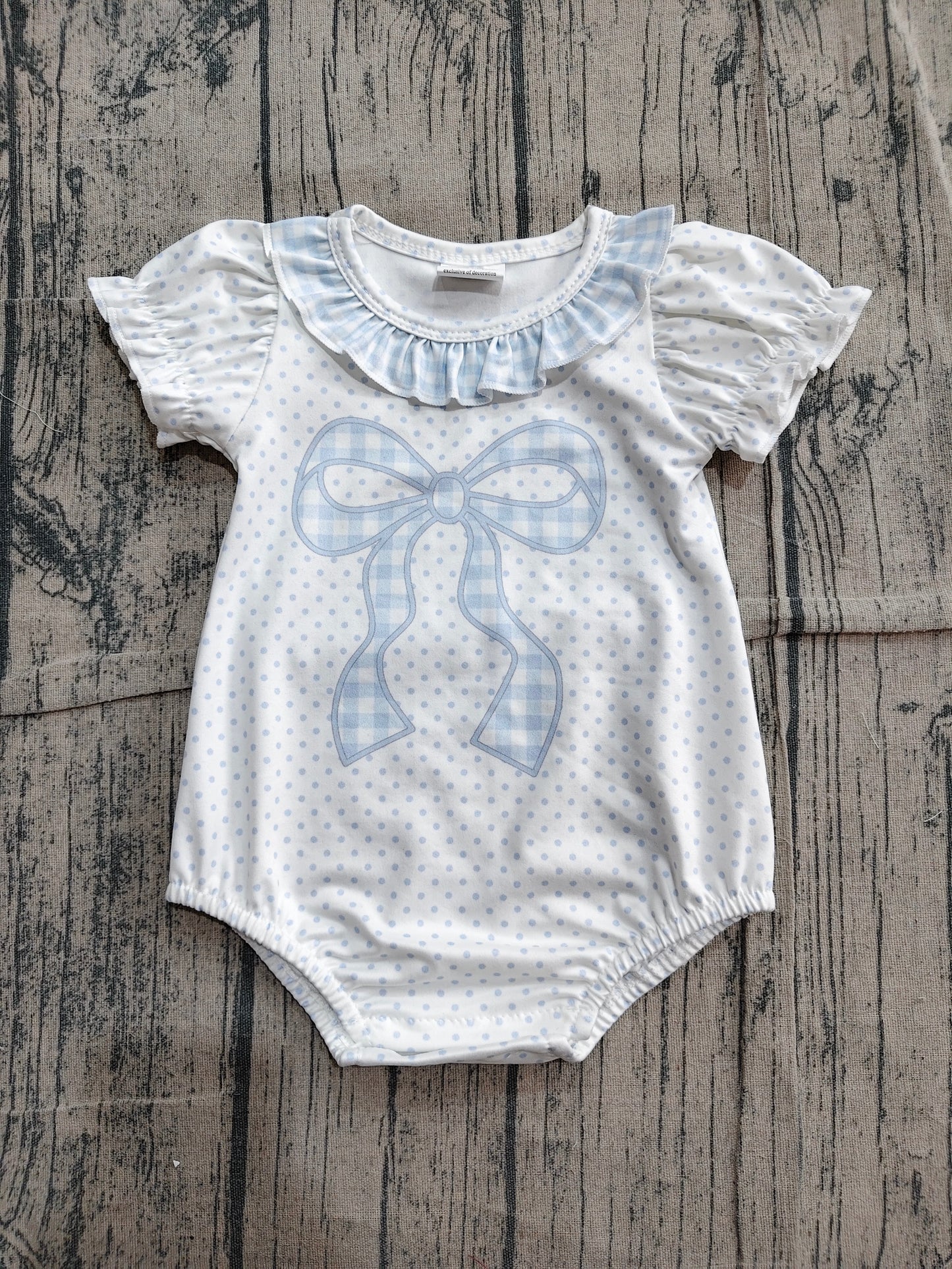 Pre order polk dots coquette print girl bubble