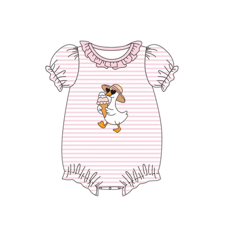 Pre order  ice cream silly goose girl bubble romper