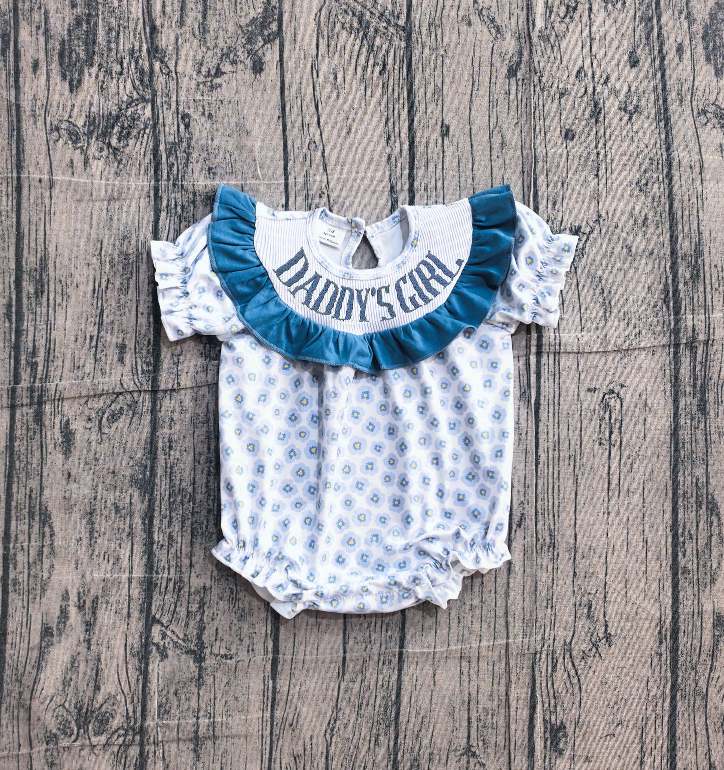 Pre order floral daddy's girl smock romper