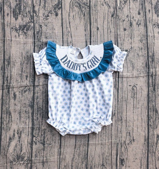 Pre order floral daddy's girl smock romper