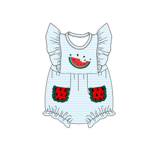 Pre order watermelon bubble baby girl clothing