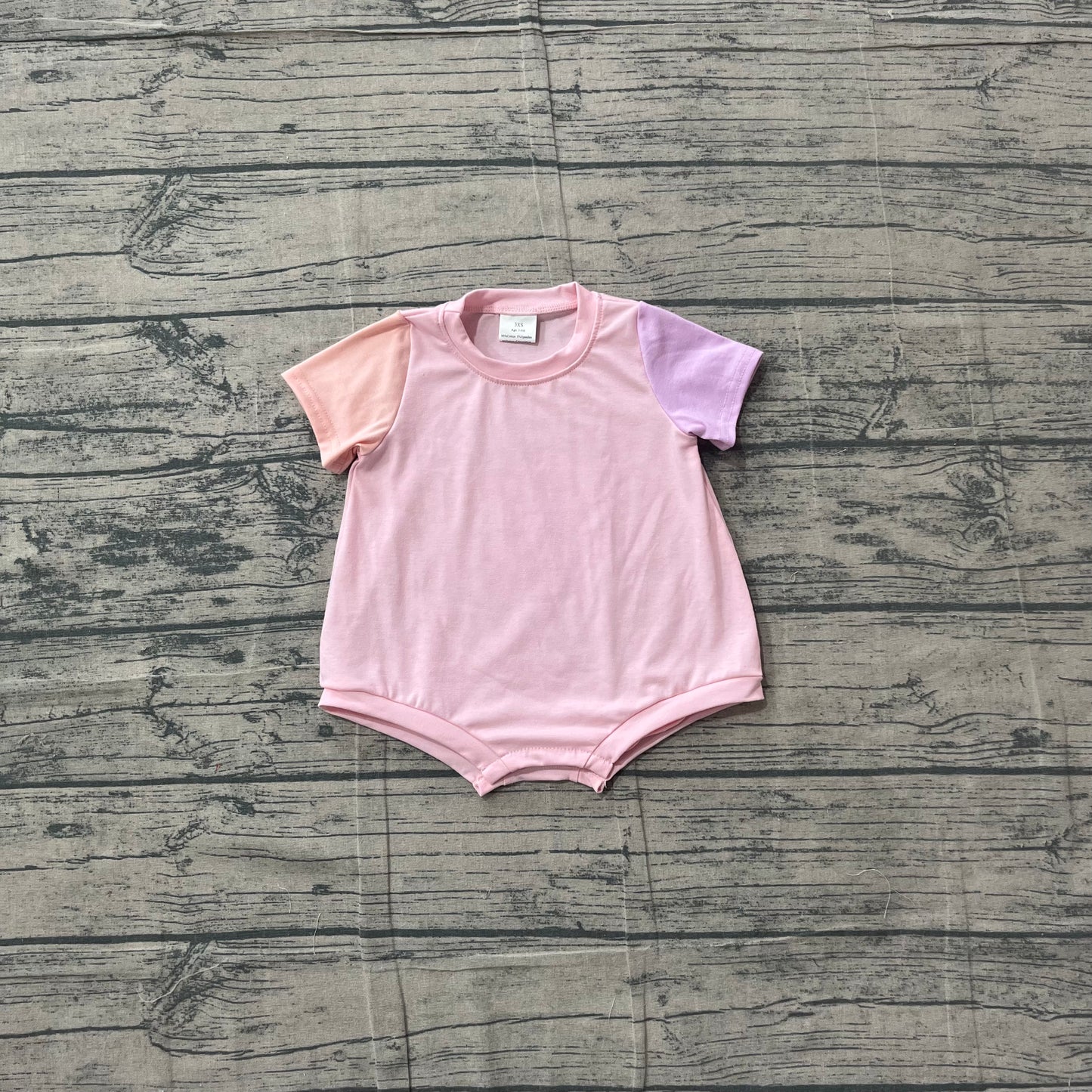 Pre order contrast color bubble romper