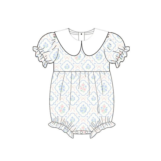 Pre order flower floral collared bubble