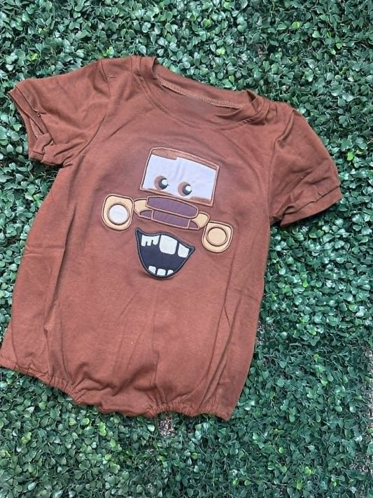 Pre order cartoon cars bubble baby clothes