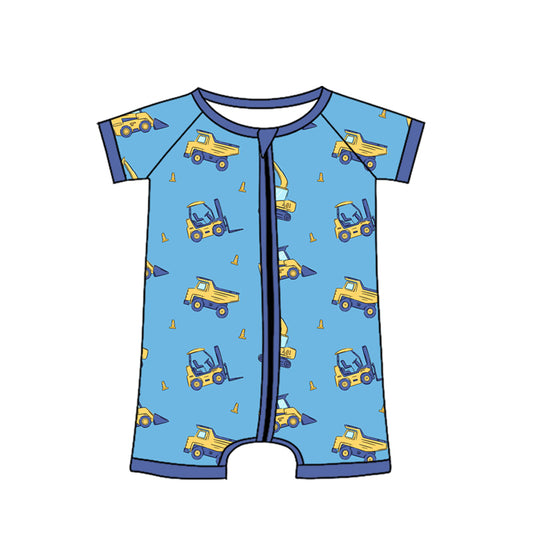 Pre order short sleeve zipper construction shorties