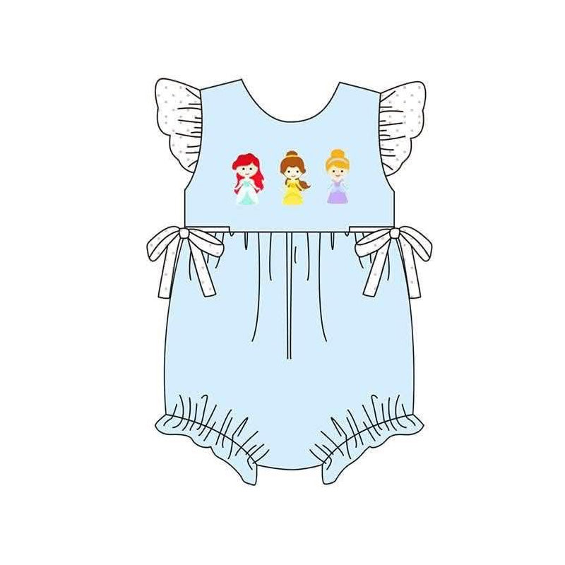 Pre order blue princess bubble baby clothes