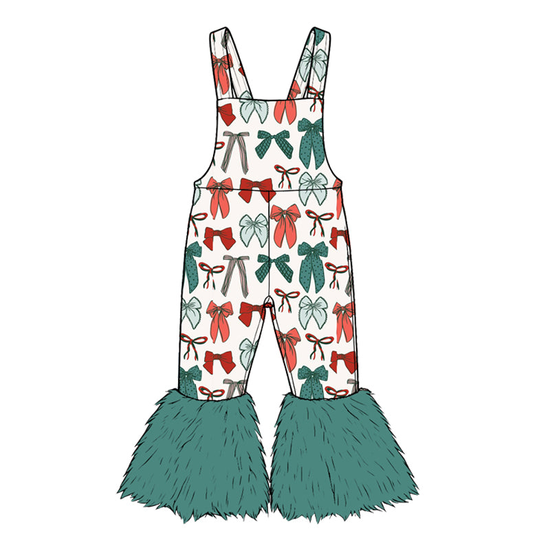Pre order strap faux fur romper