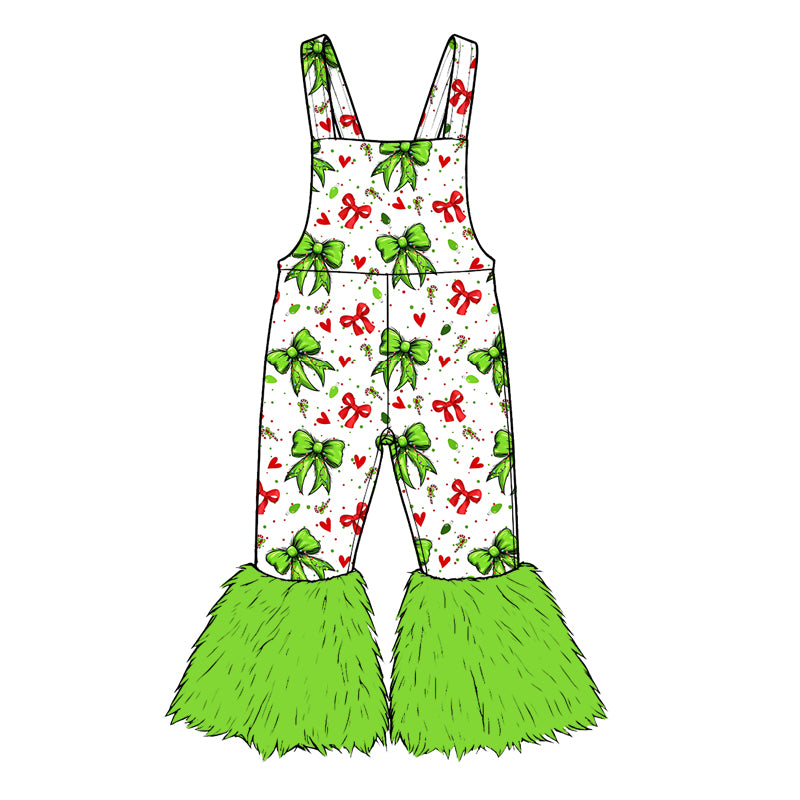 Pre order strap faux fur romper