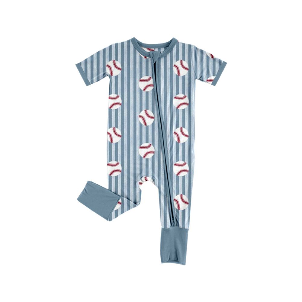 Pre order baseball print pjs sibling clothing