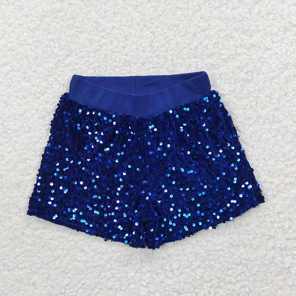 Match Baby Girls Sibling Sister Sequin Shorts