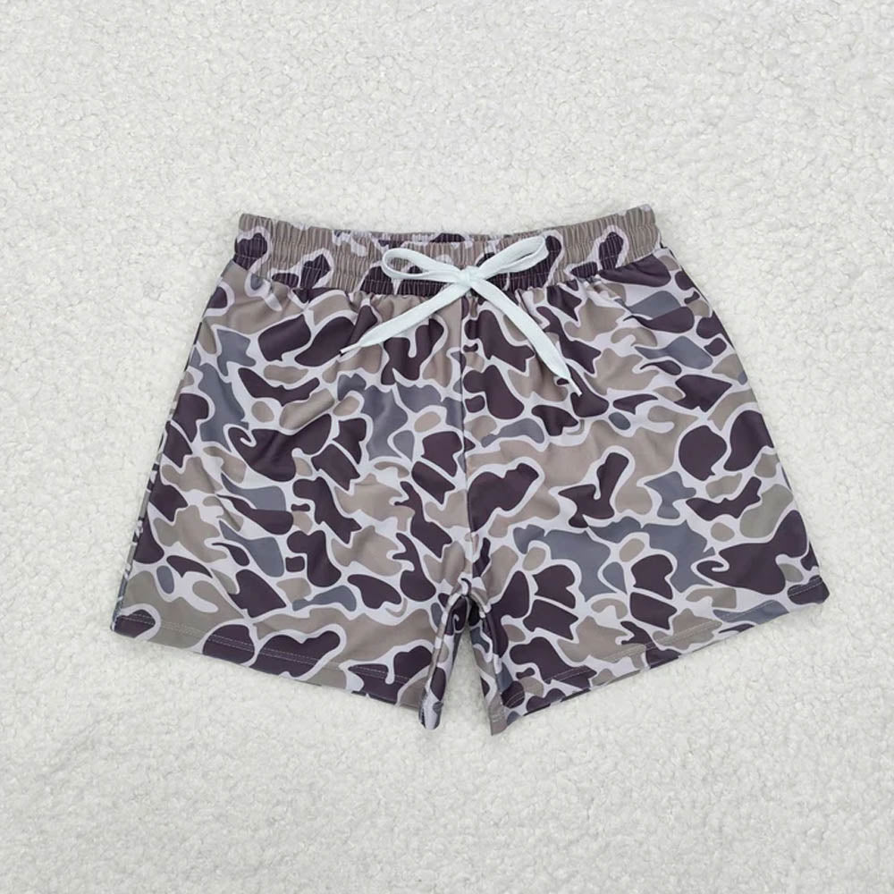 Sibling Baby Boys Western Camo Print Summer Trunks Swimsuits Swimwears D 7.8