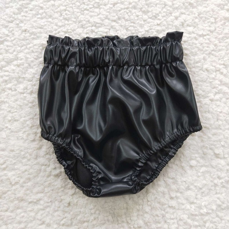 SS0105 Black Leather Bummies