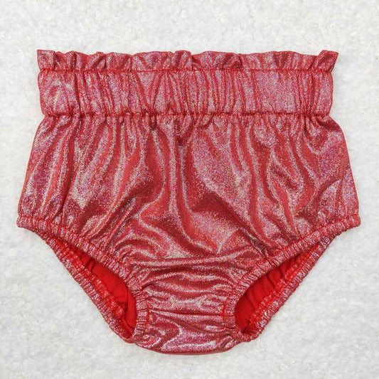 SS0114 Brick red satin bronzing briefs