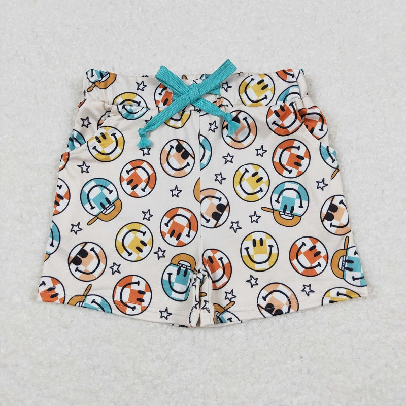 SS0192 star beige shorts