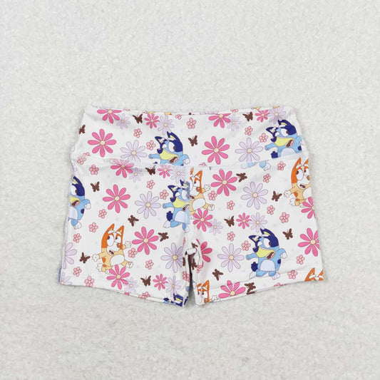SS0213 floral butterfly shorts