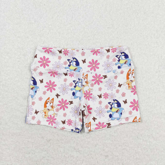 SS0213 floral butterfly shorts