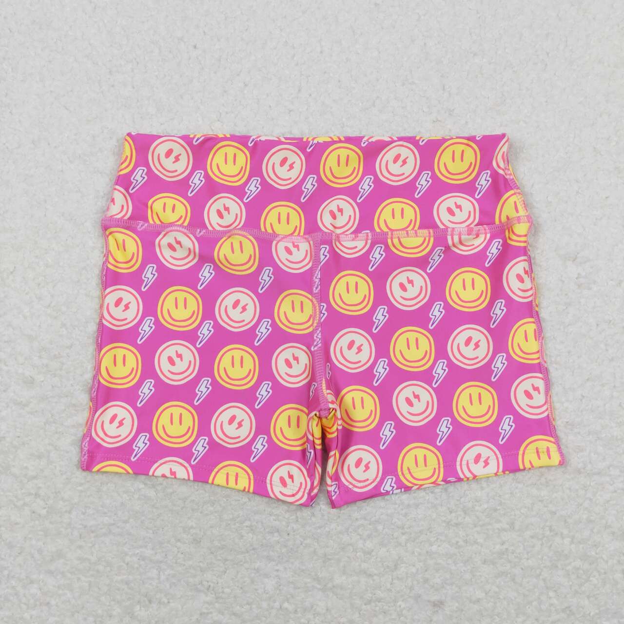 SS0217 Lightning rose red shorts