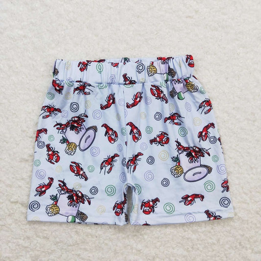 SS0220 Crayfish corn white shorts