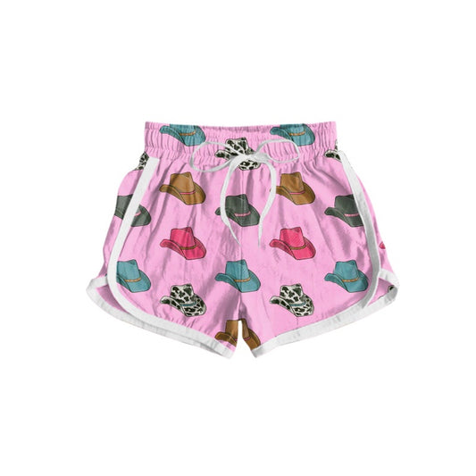 preorder SS0244 Adult women cowboy hat pink shorts
