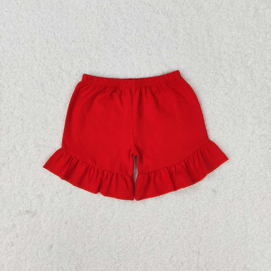 SS0269 Red one layer lace shorts