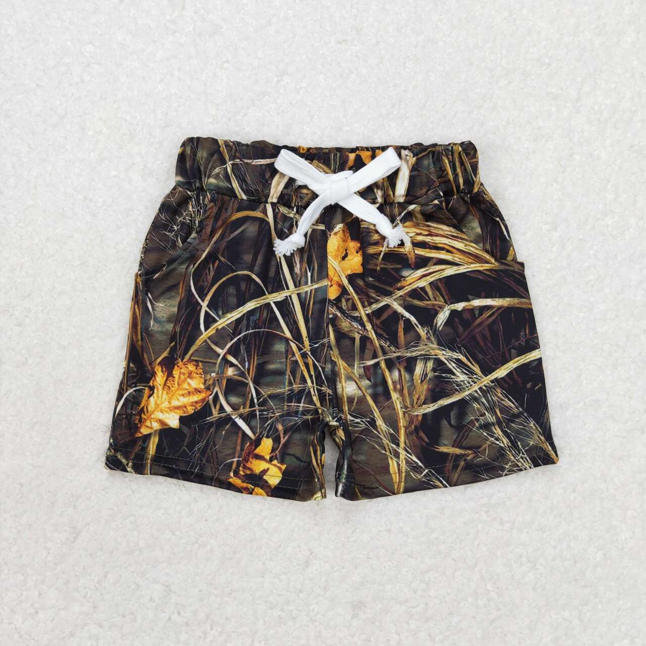 SS0280 twigs and leaves camouflage shorts
