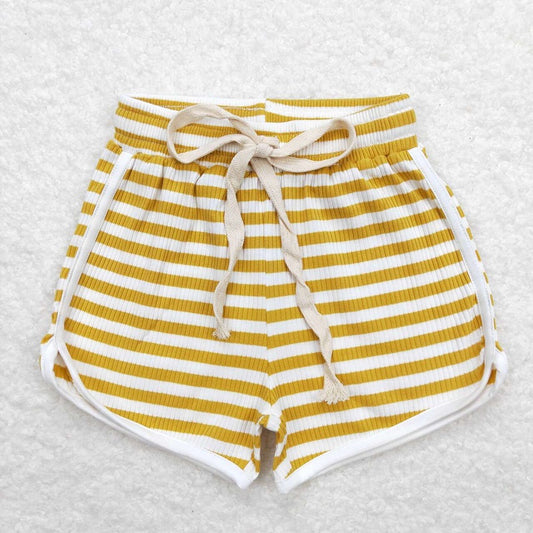 SS0287 Orange striped shorts