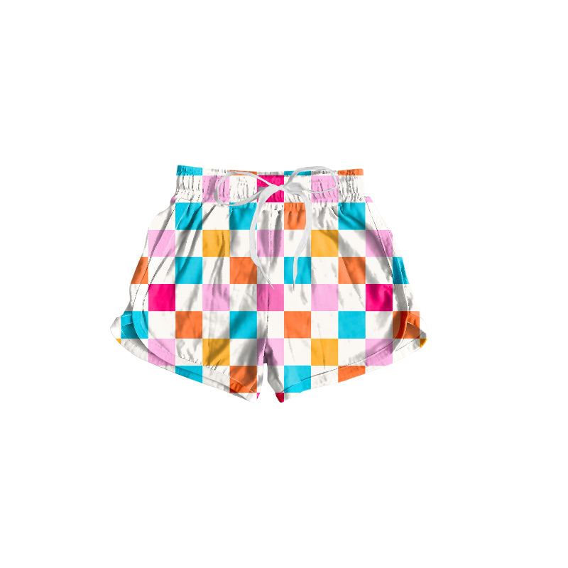 presale SS0300 Colorful plaid shorts