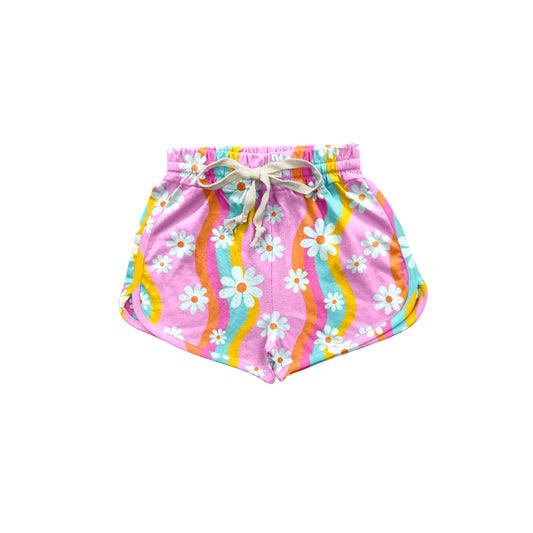 presale SS0302 Colorful striped floral shorts