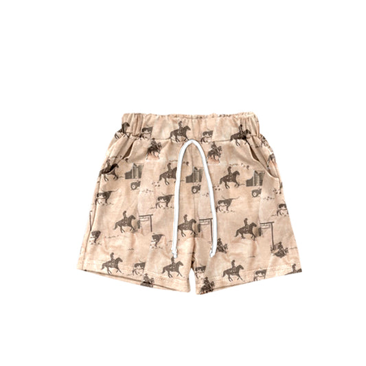 presale SS0306 Horse riding light brown shorts
