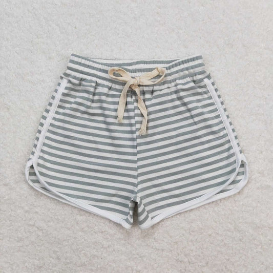 SS0328 Striped gray blue shorts