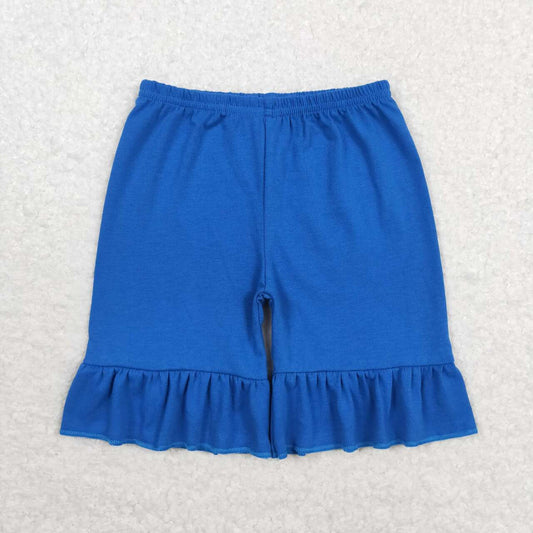 SS0349 Blue one layer lace shorts