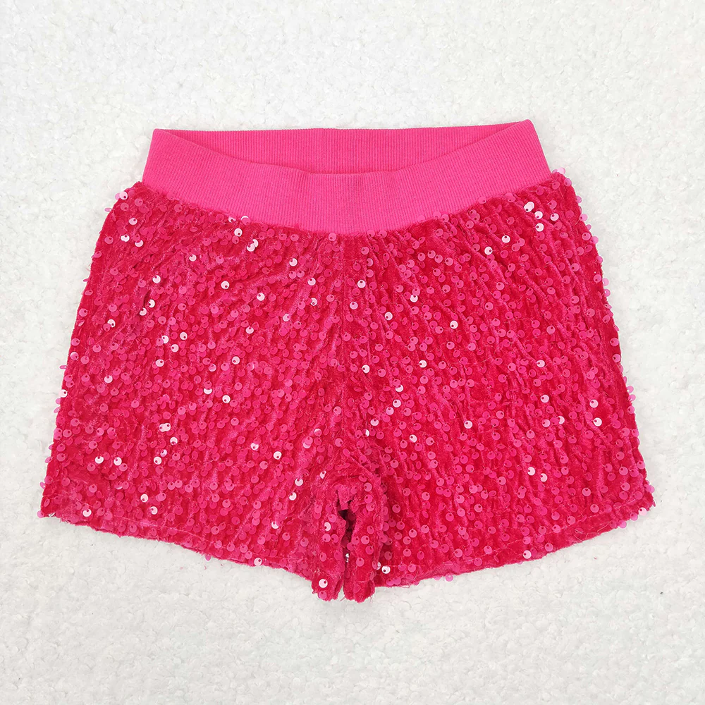 Match Baby Girls Sibling Sister Sequin Shorts