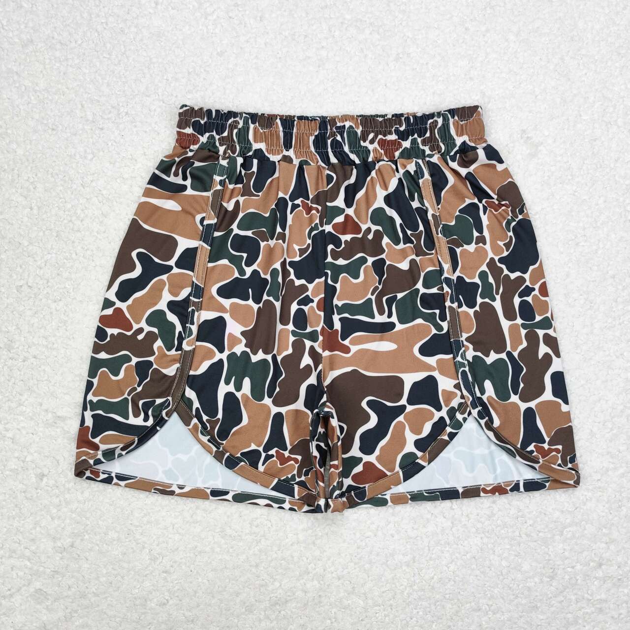 SS0355 Adult women's camouflage beige shorts