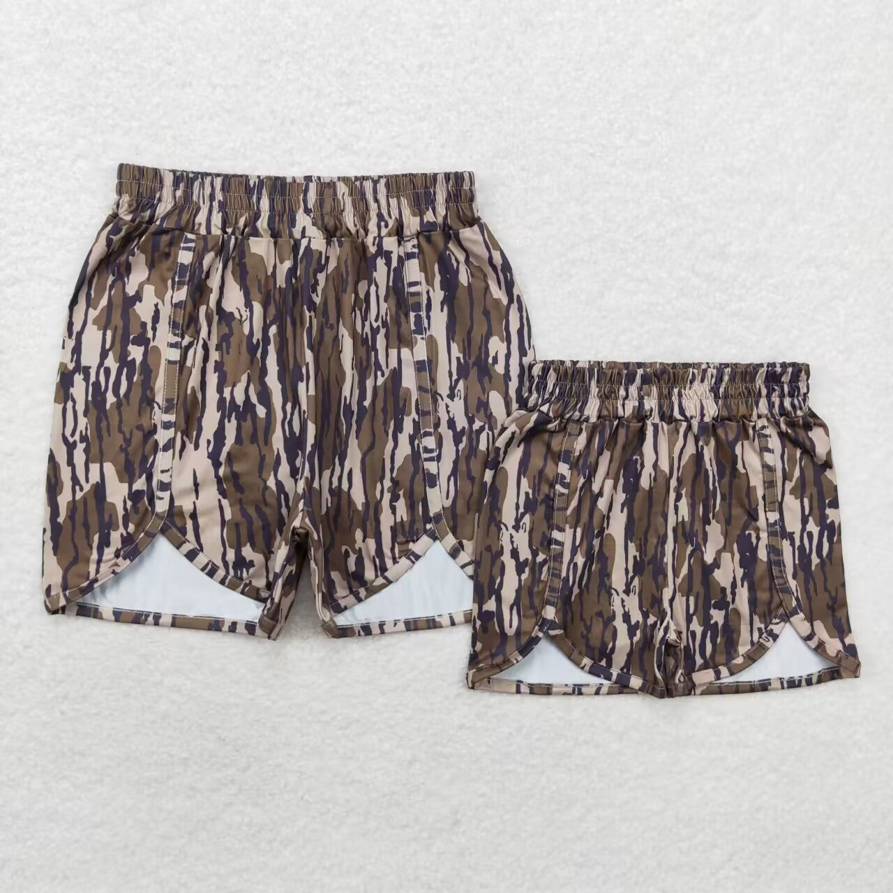 SS0360  Children Army Green Camouflage Shorts