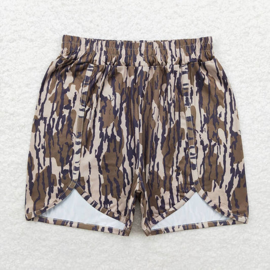 SS0362 Adult Women Green Camo Summer Shorts