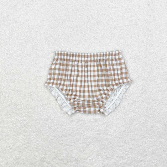 SS0365 Khaki Plaid Lace Bummies