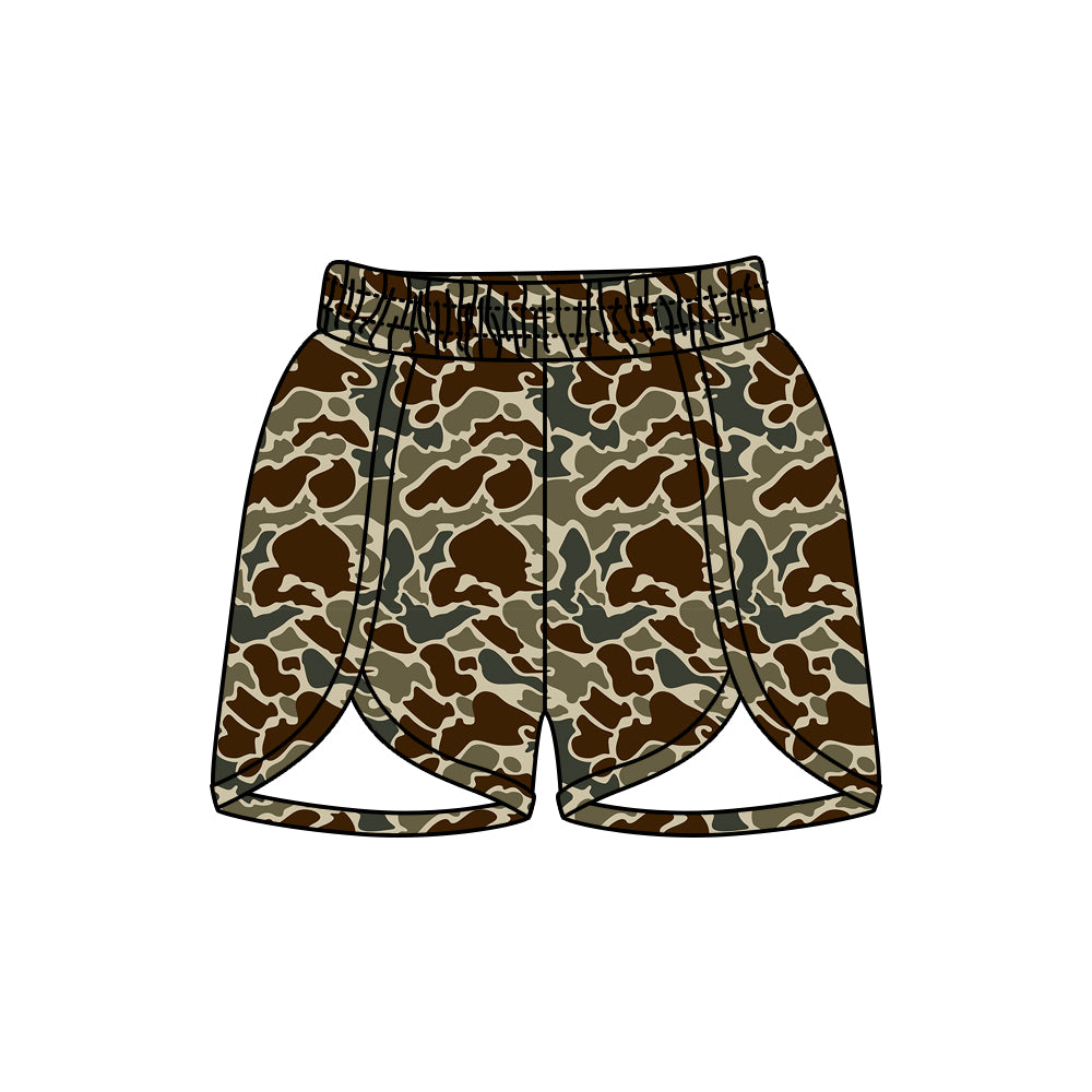 presale  SS0367 Adult female camouflage brown green shorts