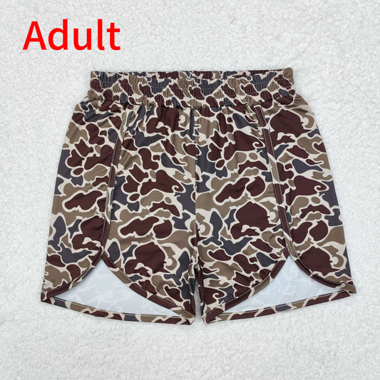 SS0367 Adult female camouflage brown green shorts