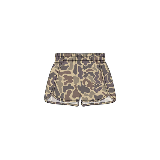 presale SS0373 Girls Camouflage Light Brown Shorts 2024 9.26