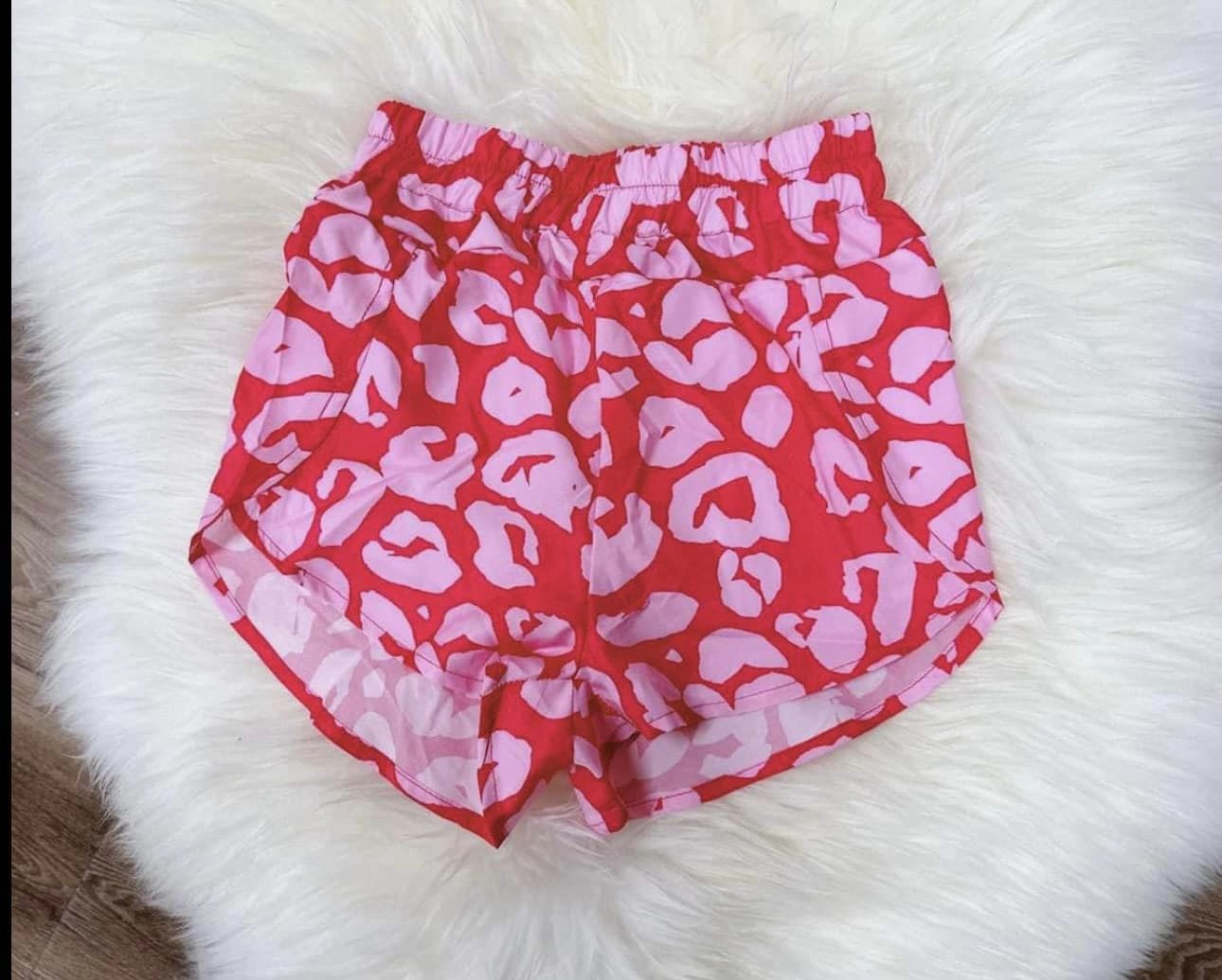 presale SS0376  Leopard pink shorts 2024 10.14