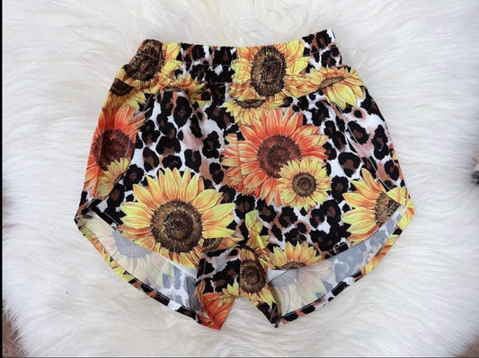 presale SS0387 Adult Women Sunflower Leopard Shorts 2024 10.16