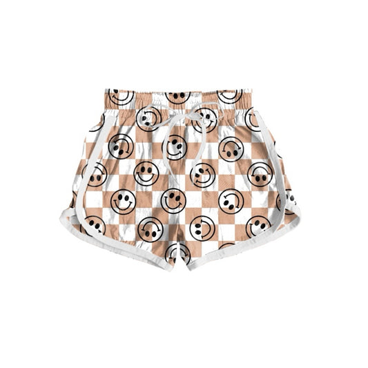 presale SS0405 Adult Female Smiley Brown Plaid Shorts 2024 11.13