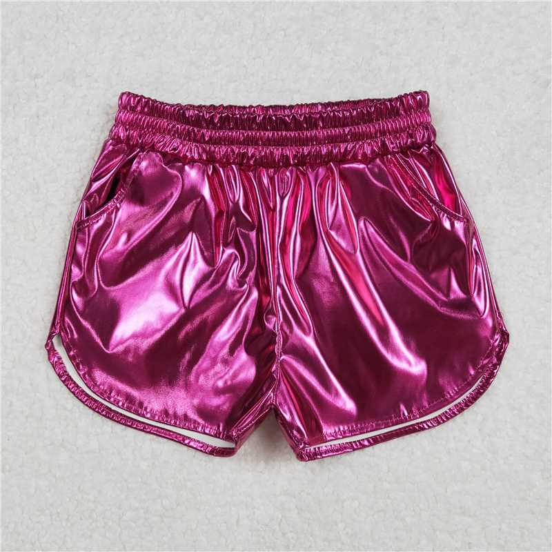 Match Baby Girls Pocket Leather Elastic Bottom Shorts D 3.11