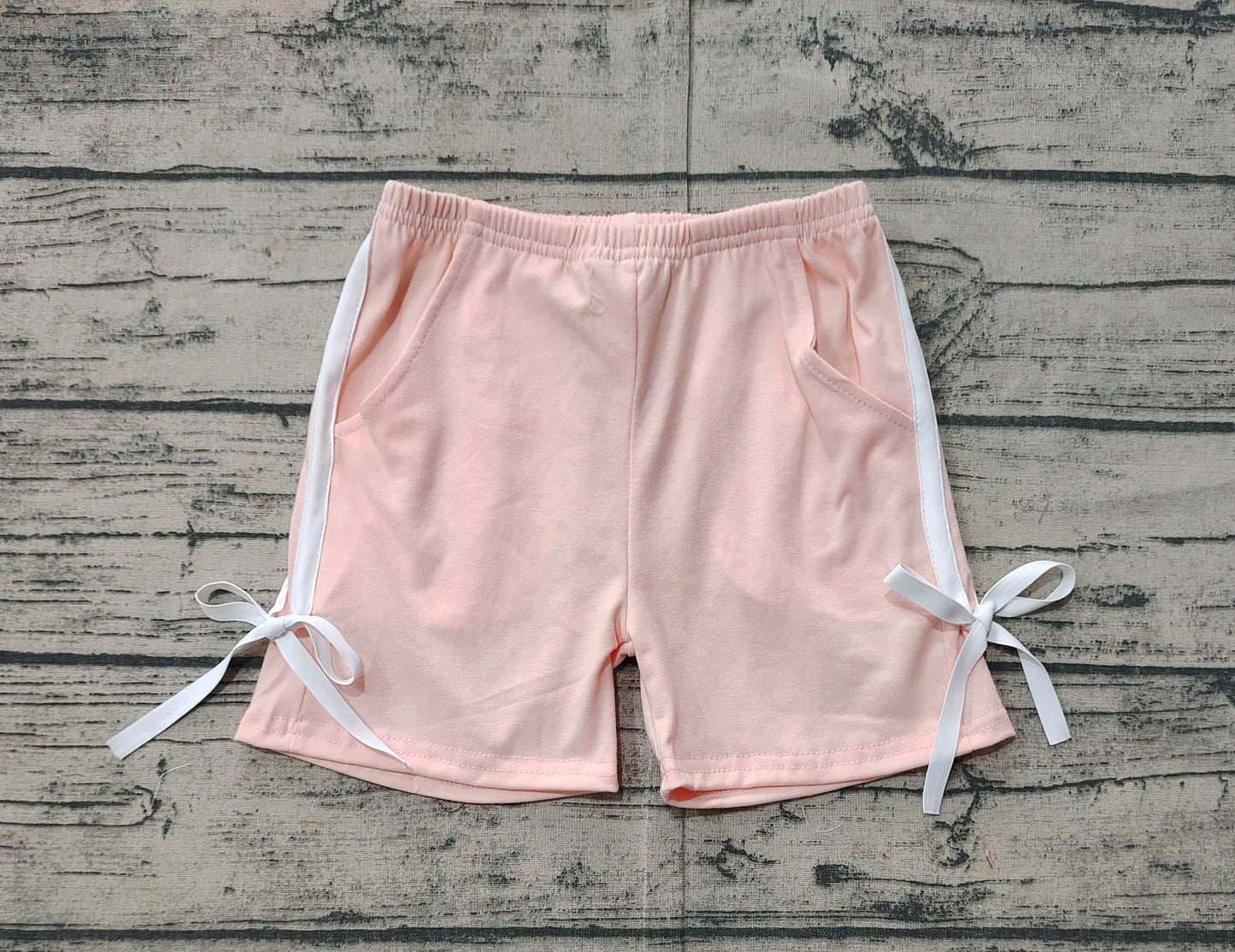 SS0425  Baby Girls Pink Cotton Bow Sports Shorts Bottoms D 3.3