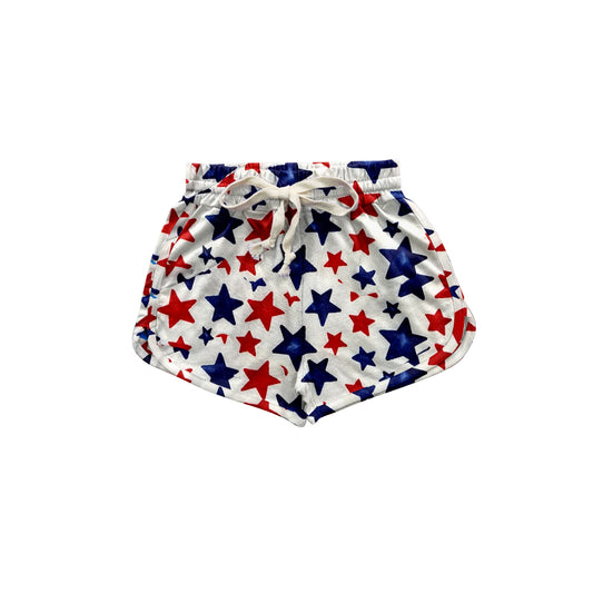 presale SS0438  Baby Girls Summer 4th Of July Stars Shorts 2025 1.3