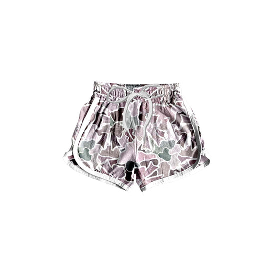 presale SS0444   Camouflage bow pattern pink and purple shorts 2025 1.8