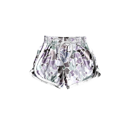 presale SS0445  Camouflage bow pattern blue and purple shorts  2025 1.8