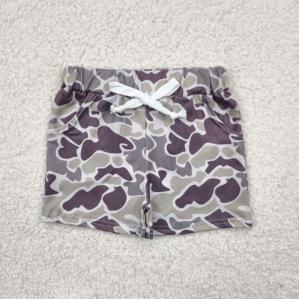 SS0454  Baby Boys Green Camouflage Pockets Shorts Bottoms  D 4.16